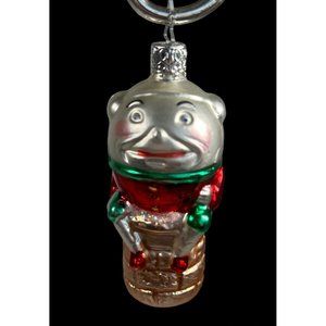 Vintage Inge - Glas Christmas Ornament Mercury Glass Humpty Dumpty W. Germany